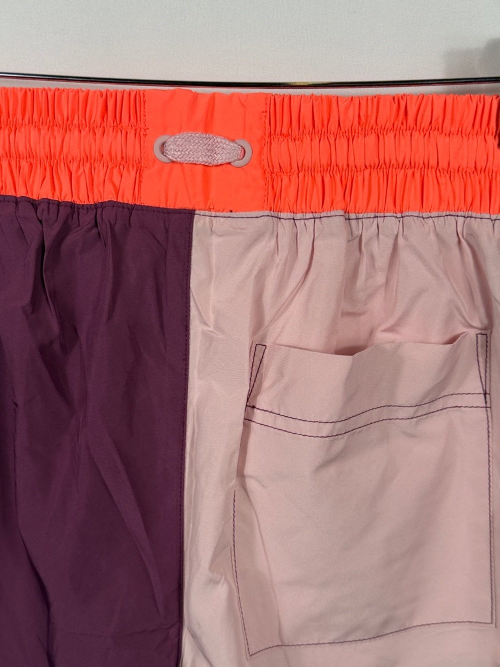 FP Movement Invigorate Colorblock Shorts Neon Coral, Blush & Plum. Size M. NWT - Picture 6 of 8